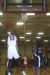 Junior D.J. Sissoko takes a shot in the Homecoming game against St. Gregory's University, Okla. - Photo by Stephanie Schroeder