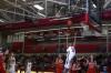 Natanya Smith jumps high for a rebound against Georgetown College, Ky. - Photo by Stephanie Schroeder