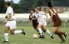 Junior Cheslie Tharpe dribbles the ball through traffic versus Loyola University New Orleans. The Lady Bulldogs won the game 2-1 for their fourth victory of the season. - Photo by Matthew Diggs