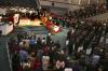 Families, friends, and graduates remain standing as the faculty take their seats during the graduation ceremony held at West Jackson Baptist Church. - Photo by Stephanie Schroeder