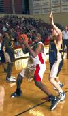 Bulldog Pierry Valmera grabs a rebound during a game against Mid-Continent University, Ky. - Photo by Matthew Diggs