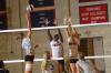 Lady Bulldog seniors Purity Ogalla (6) and Lindsay Holmes (5) block a shot. - Photo by Morris Abernathy