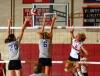 Lady Bulldog sophomore Amanda Hutchison goes for a kill. - Photo by Morris Abernathy