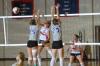 Lindsay Holmes, Union senior, spikes the ball. - Photo by Morris Abernathy