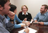 Kimberly Thornbury, dean of Student Life, works with student leaders in developing programs that will motivate and encourage all Union students to keep their faith at the forefront in whatever activity they may be doing. - Photo by Jim Veneman