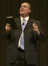 Jerry Tidwell, senior vice president for church relations, spoke from John 7:1-10 on <em>A Sibling Savior</em>. - Photo by Stephanie Schroeder