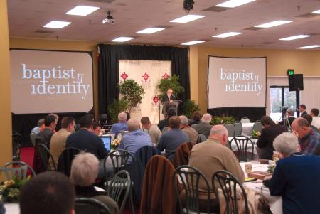 Timothy George, dean and professor of divinity at the Beeson Divinity School, closed out Union's second Baptist Identity Conference.