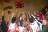 The fans celebrate with the Bulldogs after their OT victory over Lambuth in the semi-final game of the TranSouth Tournament. - Photo by Morris Abernathy