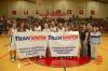 The Lady Bulldogs display their regular season and tournament championship banners after their win in the TranSouth Tournament. - Photo by Morris Abernathy