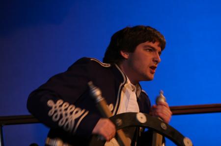 Matt Stimmell as Francisco in the theatre's production of <em>The Tempest</em>.