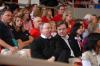 President Dockery and Gene Fant, dean of the college of arts & sciences, take in the action during the first round of the NAIA National Tournament. - Photo by Morris Abernathy