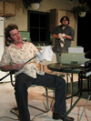 Alum Jeremy Young and student James Nolen share the stage during <i>True West</i>, a Sam Shepherd play directed by Graham Hillard. - Photo by Cam Tracy