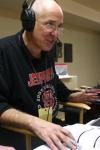 Steve Beverly celebrated his 200 game as host and announcer during the 2007 NAIA tournament. - Photo by Stephanie Schroeder