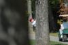 Drew Cannon watches his shot from the edge of the fairway during the Union Invitational at Falcon Ridge Golf Club. - Photo by Morris Abernathy