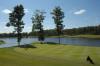A Union golfer stands alone on the green during a round in the Union Invitational at Falcon Ridge Golf Club. - Photo by Morris Abernathy