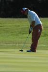 Coleton Seagors makes puts during the Union Invitational at Falcon Ridge Golf Club. - Photo by Morris Abernathy