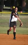 2007 TranSouth and NAIA Region XI Player of the Year Ashley Walters tosses the ball across the diamond to first base. - Photo by Steven Aldridge