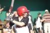 Kristen Kirk eyes the pitcher during an at-bat in Union's double-header sweep over Freed-Hardeman. - Photo by Steven Aldridge