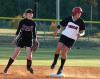 Junior Ashley Walters rounds second during a Union win over Freed-Hardeman University. - Photo by Steven Aldridge
