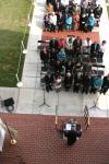 President Dockery welcomed special guests to the White Hall Dedication. - Photo by Stephanie Schroeder