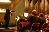 David McClune conducts the Union Symphonic Band during their end of the semester concert held in G.M. Savage Chapel. - Photo by Stephanie Schroeder