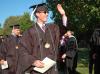 Ben Lancaster and Derrick Lambert proceed to the Great Lawn for the spring 2007 graduation ceremony.   - Photo by Beth Spain