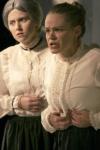 Jill Casey as Martha Brewster and Julie Palmer as Abby Brewster in <em>Arsenic and Old Lace</em>. - Photo by Kyle Kurlick
