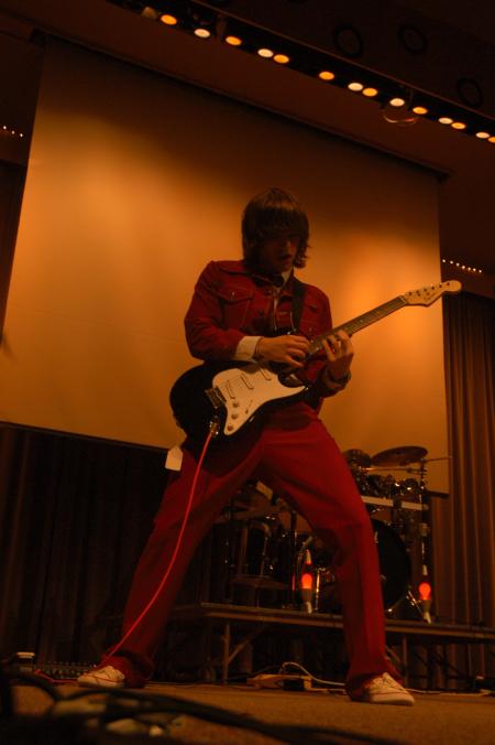 Evan Holder plays the theme from Power Rangers in the opener for the 2007 SAC Variety Show.