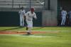 Joe Robinson takes off for first base after making contact. - Photo by Steven Aldridge