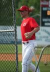 Union head coach Brent Fronabarger tosses pre-game batting practice. - Photo by Steven Aldridge