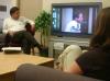 Gene Fant, dean of college of arts & sciences, shows a clip from <em>Dead Poets Society</em> to Rising Seniors as an illustration. - Photo by Stephanie Schroeder
