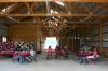 Professors Keith and Beverly Absher opened their barn for a cookout to give the Rising Seniors a break from studying. - Photo by Stephanie Schroeder