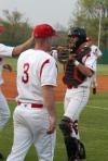 Union players come off the field after a successful defensive inning. - Photo by Steven Aldridge