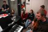 Students get together to play music in the pracitice rooms in Jennings Hall. - Photo by Beth Spain