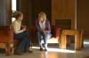 Lori Nolen and Betty Benson fellowship at the art retreat. - Photo by Stephanie Schroeder