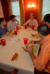 Dean of Students Kimberly Thornbury fellowships with students in her home as part of Be Our Guest. - Photo by Morris Abernathy