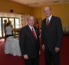 President Dockery poses with Jim Moss, retiring president and CEO of West Tennessee Healthcare, who was presented with an honorary Doctor of Humanities degree during the August graduation ceremony. - Photo by Morris Abernathy