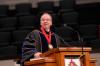 President Dockery welcomes the friends and families of the August Class of 2007. - Photo by Morris Abernathy