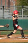 Michelle Albonetti take a cut during one of her at bats. - Photo by Steven Aldridge