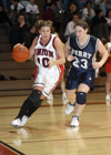 Jessica Henson (10) - junior guard from Bradford, Tenn. - Photo by Jim Veneman