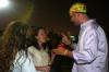 Junior Rachel Ware talks with Junior Parker Shipp at the Howdy Party held under Miller Tower. - Photo by Stephanie Schroeder