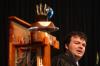 Senior Josh Clarke presented the SGA Presidential Charge during Fall Convocation. - Photo by Stephanie Schroeder