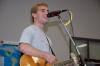 Freshman Joey Easterling participated in the Open Mic night sharing his talent with his future classmates.  - Photo by Neisha Fuson