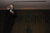 Sophomore Scott McSwain sings a song in full tuxedo as part of the talent portion of Mr. Campus. - Photo by Stephanie Schroeder