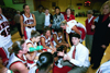 Head Coach Mark Campbell gives instructions during a timeout. - Photo by Lindsay Stavish