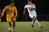 Junior Wagner Oliveira pursues a Trevecca Nazarene player.  Union took the match 2-1 on a rain-soaked field. - Photo by Matt Elia