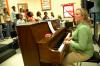 Rachel Griffin, music teacher at Northeast Middle School, instructs her students as they learn a new song.
 - Photo by Matt Elia