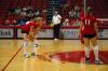 The Lady Bulldogs prepare themselves for the next set against Trevecca Nazarene University.  - Photo by Neisha Fuson