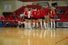 Coach Steven Gream talks to the Lady Bulldogs during a time out against Trevecca Nazarene University.  - Photo by Neisha Fuson