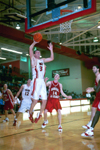 Freshman Matt Trammell (35) gets easly layup. - Photo by Justin Veneman